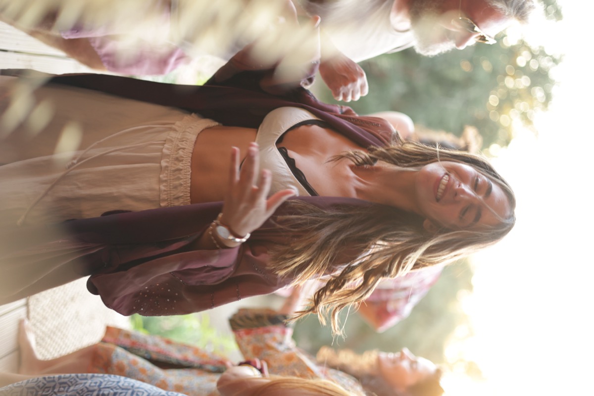 dancing in golden light
